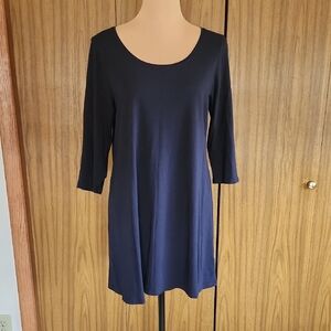 J. Jill Navy Blue Tunic Top